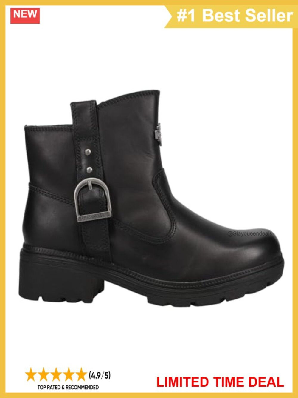 Full Grain Leather Ankle Boots Low Heel Casual Chukka